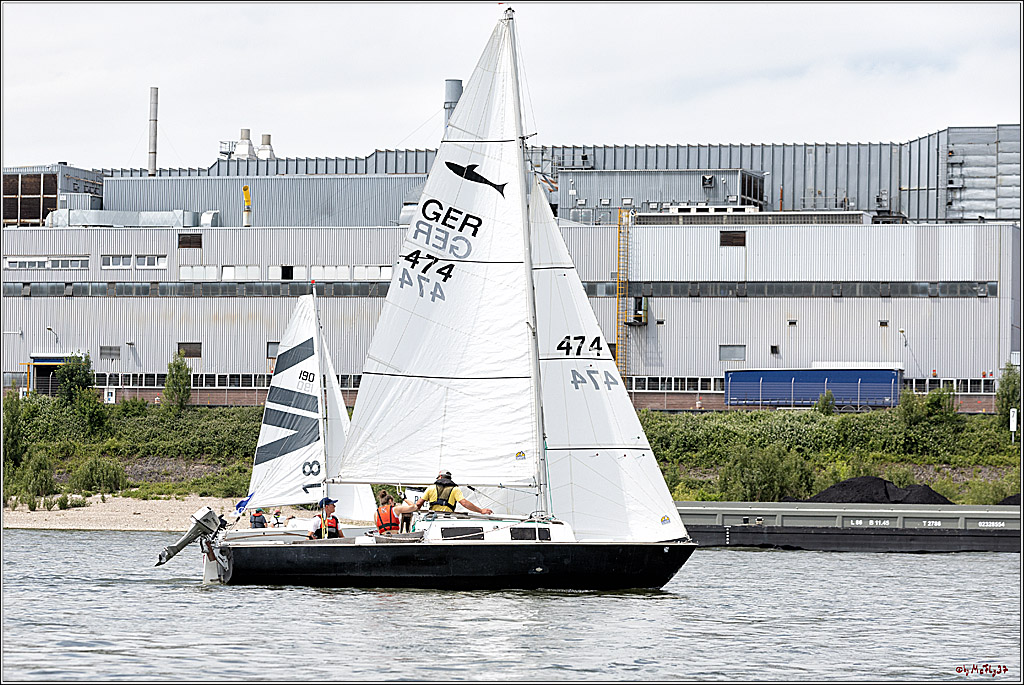 100 Jahre Rheinwoche 2022 - 1. Wettfahrt Porz - Hitdorf, 03.06.2022,